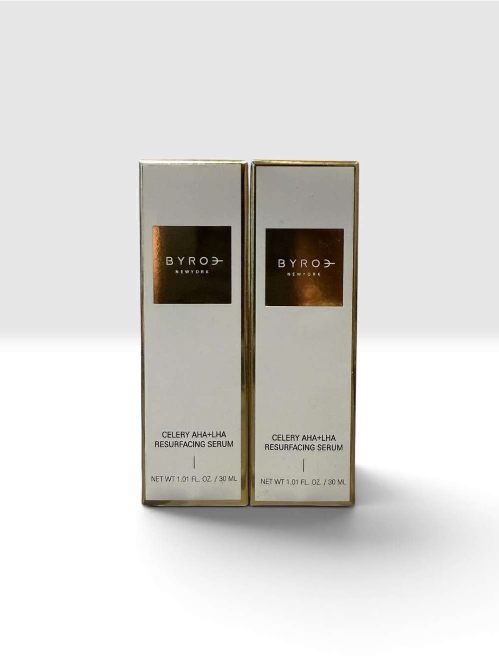 BYROE Celery AHA + LHA Resurfacing Serum Duo 30 mL Each BNIB